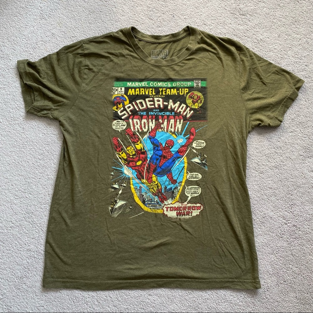 Spider-Man with Iron Man T-Shirt